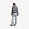 Suéter de cuello alto para hombre en gris jaspeado Suéter de cuello alto para hombre en gris jaspeado