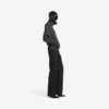 Suéter de cuello alto para mujer, que se usa al revés, en gris jaspeado oscuro Suéter de cuello alto para mujer, que se usa al revés, en gris jaspeado oscuro