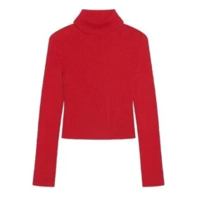 Suéter de cuello alto sin mangas con estampado acanalado «Red» 662722T32106167