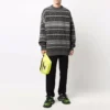 Suéter de cuello redondo con diseño Fair Isle «Gris» 675280T16121240