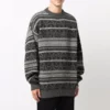 Suéter de cuello redondo con diseño Fair Isle «Gris» 675280T16121240