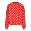 Suéter de cuello redondo con logo por toda la prenda «Rojo Blanco» 702952T32336090