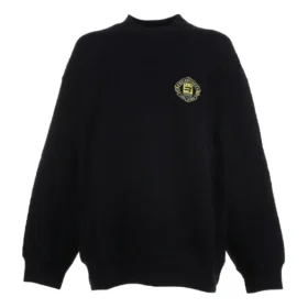 Suéter de cuello redondo con logotipo deportivo B Crest «Negro» 671125TLV60-1000
