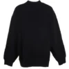 Suéter de cuello redondo con logotipo deportivo B Crest «Negro» 671125TLV60-1000