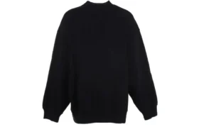 Suéter de cuello redondo con logotipo deportivo B Crest «Negro» 671125TLV60-1000
