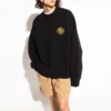 Suéter de cuello redondo con logotipo deportivo B Crest «Negro» 671125TLV60-1000