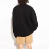 Suéter de cuello redondo con logotipo deportivo B Crest «Negro» 671125TLV60-1000