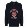 Suéter de cuello redondo con logotipo universitario Est. 1917 «Negro» 675267T32178065