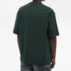 Suéter de cuello redondo de manga corta para hombre de Balenciaga con estampado de letras, color verde, 612966TIV543011