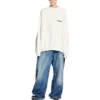 Suéter de cuello redondo oversize Strike 1917 «Blanco» 699242TMVH29800
