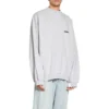 Suéter de cuello redondo oversize Strike 1917 «Gris claro» 699212TMVH21023