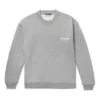 Suéter de cuello redondo para hombre Balenciaga con patrón de letras Micro Mark, gris, 556147TBV141300