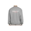 Suéter de cuello redondo para hombre Balenciaga con patrón de letras Micro Mark, gris, 556147TBV141300