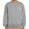 Suéter de cuello redondo para hombre Balenciaga con patrón de letras Micro Mark, gris, 556147TBV141300