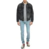 Suéter de cuello redondo para hombre Balenciaga con patrón de letras Micro Mark, gris, 556147TBV141300