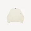 Suéter de cuello redondo para hombre en color crema Suéter de cuello redondo para hombre en color crema