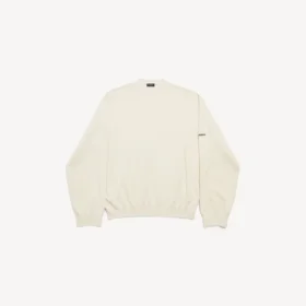 Suéter de cuello redondo para hombre en color crema