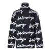 Suéter de jersey de cuello alto con logotipo garabateado «Negro» 625927T31801070