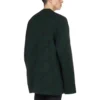 Suéter de lana de cuello redondo con logo en toda la prenda «Dark Green» 657400T15673050