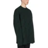 Suéter de lana de cuello redondo con logo en toda la prenda «Dark Green» 657400T15673050