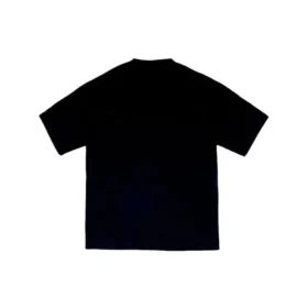 Suéter de manga corta con estampado multilingüe para hombre, negro 612966TJVI32771