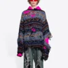 Suéter de mezcla de lana con diseño Fair Isle desgastado «Azul» 662518T16028088