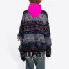 Suéter de mezcla de lana con diseño Fair Isle desgastado «Azul» 662518T16028088