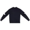 Suéter de punto con cuello en V desgastado «Navy» 696091T16420414