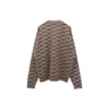 Suéter de punto de cuello redondo con estampado integral «Beige» 733859T32539378