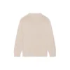 Suéter de punto de cuello redondo con logotipo de corona de laurel de BB «Beige» 664369T32119028