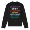 Suéter de punto de cuello redondo «Negro multicolor» 646491T15952771