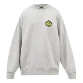 Suéter deportivo de cuello redondo con el logotipo B Crest «Gris» 671125TLV601300