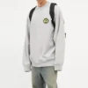 Suéter deportivo de cuello redondo con el logotipo B Crest «Gris» 671125TLV601300