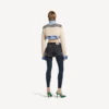Suéter híbrido para mujer en azul marino/blanco Suéter híbrido para mujer en azul marino/blanco