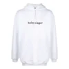 Suéter oversize con logotipo de Balenciaga para hombre, blanco, 570811TIV559040