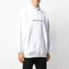 Suéter oversize con logotipo de Balenciaga para hombre, blanco, 570811TIV559040