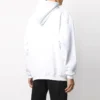 Suéter oversize con logotipo de Balenciaga para hombre, blanco, 570811TIV559040