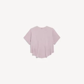 Top corto con cola para mujer en rosa empolvado