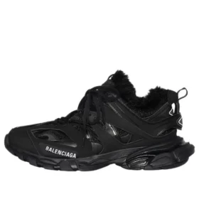 Track Sneaker «Pelo sintético negro» 668556W3CQ11000