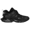 Track Sneaker «Pelo sintético negro» 668556W3CQ11000
