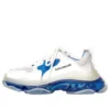 Triple S «Suela transparente – Blanco y azul» 544351W09ON9169
