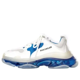Triple S «Suela transparente – Blanco y azul» 544351W09ON9169