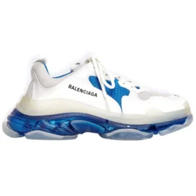 Triple S «Suela transparente – Blanco y azul» 544351W09ON9169