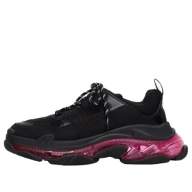Triple S «Suela transparente – Negro, rosa y neón» 544351W2FR11053