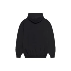 Unisex FW21 Sudadera con capucha de felpa y estampado de logotipo, manga larga, color negro 600583TKVI81070