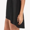 Vestido babydoll con tirantes para mujer en negro