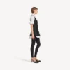 Vestido camisero híbrido para mujer en negro