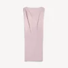 Vestido midi tipo saco para mujer en rosa empolvado