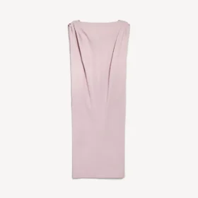Vestido midi tipo saco para mujer en rosa empolvado