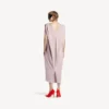 Vestido midi tipo saco para mujer en rosa empolvado